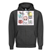 Charcoal Heather it's ok to be not ok Zipper Hoodie - TumblerDesignByShophia