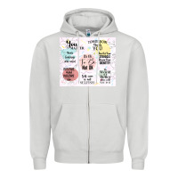 Dove Grey it's ok to be not ok Zipper Hoodie - TumblerDesignByShophia