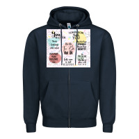 Navy it's ok to be not ok Zipper Hoodie - TumblerDesignByShophia
