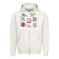 Oatmeal Heather it's ok to be not ok Zipper Hoodie - TumblerDesignByShophia