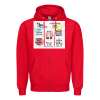 Red it's ok to be not ok Zipper Hoodie - TumblerDesignByShophia