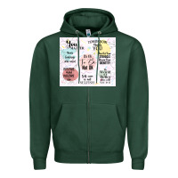Sports Green it's ok to be not ok Zipper Hoodie - TumblerDesignByShophia