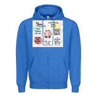 True Royal it's ok to be not ok Zipper Hoodie - TumblerDesignByShophia
