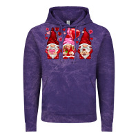 Cloud Purple valentines day gnomies with heart balloon Vintage Hoodie - NancyCooperArtShop