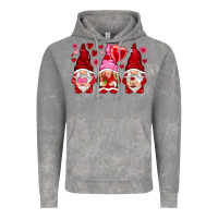 Cloud Rock valentines day gnomies with heart balloon Vintage Hoodie - NancyCooperArtShop