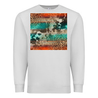 Dove Grey Leopard Cowhide Pattern Premium Sweatshirt - CowCowDesign