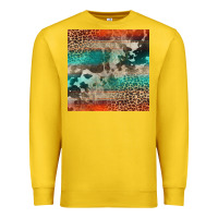 Lemon Leopard Cowhide Pattern Premium Sweatshirt - CowCowDesign