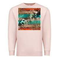 Pale Pink Leopard Cowhide Pattern Premium Sweatshirt - CowCowDesign
