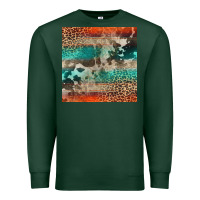 Sports Green Leopard Cowhide Pattern Premium Sweatshirt - CowCowDesign