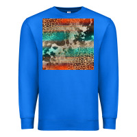 True Royal Leopard Cowhide Pattern Premium Sweatshirt - CowCowDesign