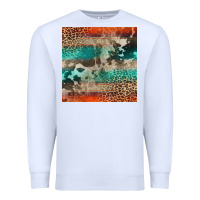 White Leopard Cowhide Pattern Premium Sweatshirt - CowCowDesign