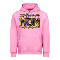 Fuchsia Pink Boy Mom From Son Up To Son Down Urban Hoodie - CowhideDigitalArt