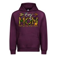 Mauve Wine Boy Mom From Son Up To Son Down Urban Hoodie - CowhideDigitalArt
