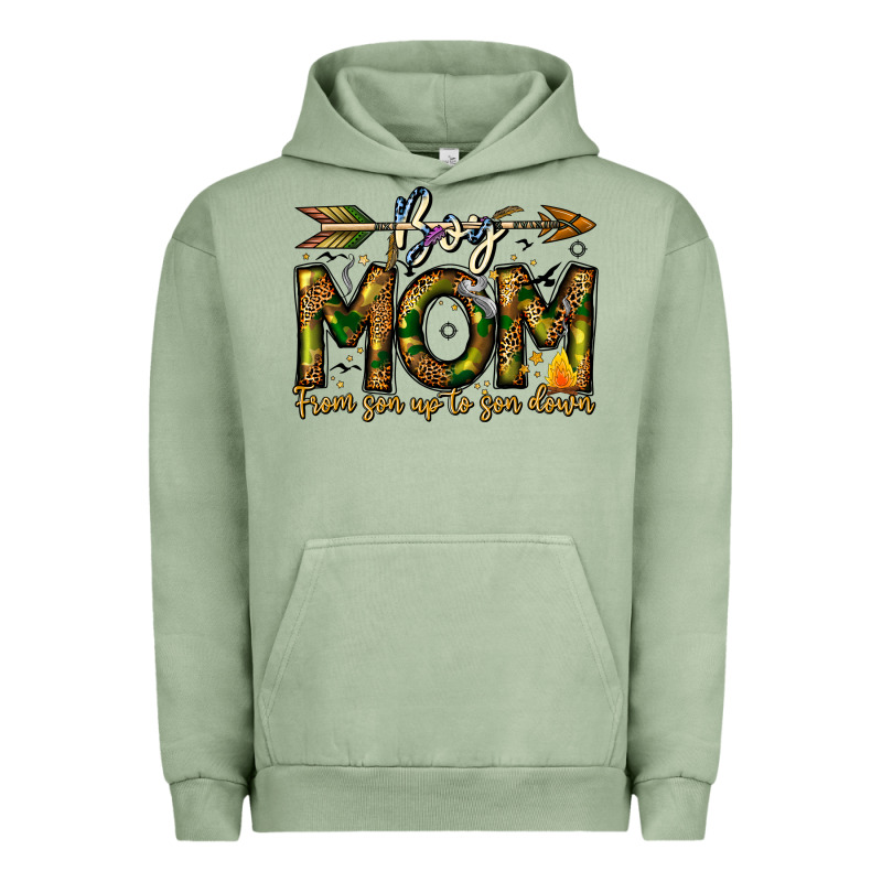 Boy Mom From Son Up To Son Down Urban Hoodie by CowhideDigitalArt | Teevron