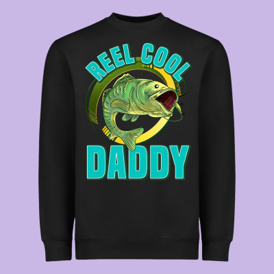 Reel Cool Daddy Heavyweight Sweatshirt Designed By Jasminsmagicworld