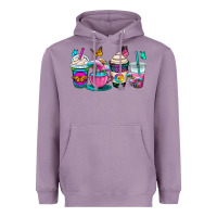 Lavender tie dye coffee cups Heavyweight Hoodie - OliviaCreatesArt