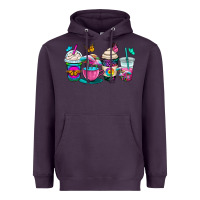 Plum tie dye coffee cups Heavyweight Hoodie - OliviaCreatesArt