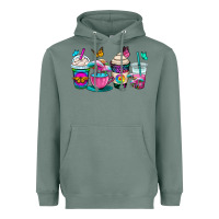 Sage tie dye coffee cups Heavyweight Hoodie - OliviaCreatesArt