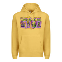 Antique Gold Mardi Gras Mama with Beads Premium Hoodie - HowdyJamesFarm