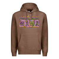 Chestnut Mardi Gras Mama with Beads Premium Hoodie - HowdyJamesFarm