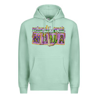 Seafoam Mardi Gras Mama with Beads Premium Hoodie - HowdyJamesFarm