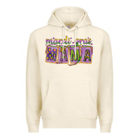 Tofu Mardi Gras Mama with Beads Premium Hoodie - HowdyJamesFarm