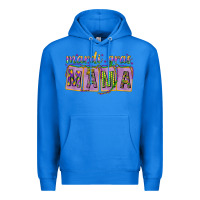 True Royal Mardi Gras Mama with Beads Premium Hoodie - HowdyJamesFarm