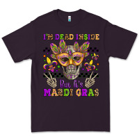 Plum i'm dead inside but it's mardi gras Premium Tee - Jasminsmagicworld