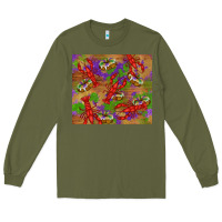 Army Green mardi gras crawfish king cake Long Sleeve Tee - RanaPortraitStore