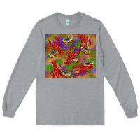 Heather Grey mardi gras crawfish king cake Long Sleeve Tee - RanaPortraitStore