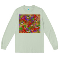 Matcha mardi gras crawfish king cake Long Sleeve Tee - RanaPortraitStore