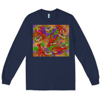 Navy mardi gras crawfish king cake Long Sleeve Tee - RanaPortraitStore