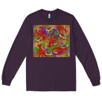 Plum mardi gras crawfish king cake Long Sleeve Tee - RanaPortraitStore