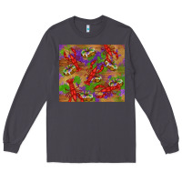 Smoke mardi gras crawfish king cake Long Sleeve Tee - RanaPortraitStore