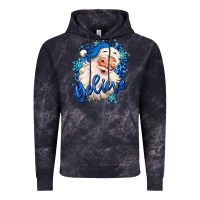 Cloud Black believe winter christmas santa claus Vintage Hoodie - MaliasSmallBusiness