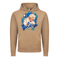 Vintage Coffee believe winter christmas santa claus Vintage Hoodie - MaliasSmallBusiness