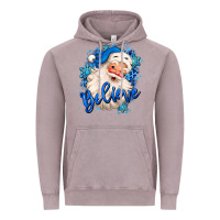 Vintage Zinc believe winter christmas santa claus Vintage Hoodie - MaliasSmallBusiness