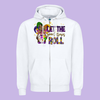Let The Good Times Roll With Gnome Zipper Hoodie Designed By Howdyjamesfarm