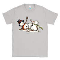 Moon Dust snowman with wine Classic Tee - MaliasSmallBusiness