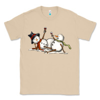 Mushroom snowman with wine Classic Tee - MaliasSmallBusiness