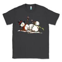 Smoke snowman with wine Classic Tee - MaliasSmallBusiness