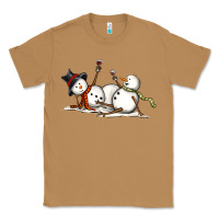 Toasted Coconut snowman with wine Classic Tee - MaliasSmallBusiness