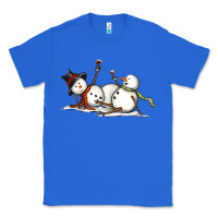 True Royal snowman with wine Classic Tee - MaliasSmallBusiness