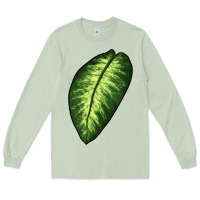 Matcha Dumb Cane Leaf Long Sleeve Tee - LillyAllenDesigns