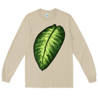 Mushroom Dumb Cane Leaf Long Sleeve Tee - LillyAllenDesigns