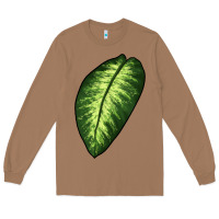 Toasted Coconut Dumb Cane Leaf Long Sleeve Tee - LillyAllenDesigns