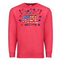 Cardinal all american girl doodle letters Premium Sweatshirt - CowCowDesign