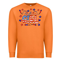 Carrot all american girl doodle letters Premium Sweatshirt - CowCowDesign