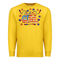 Lemon all american girl doodle letters Premium Sweatshirt - CowCowDesign