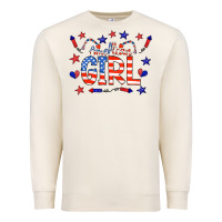 Sandshell all american girl doodle letters Premium Sweatshirt - CowCowDesign